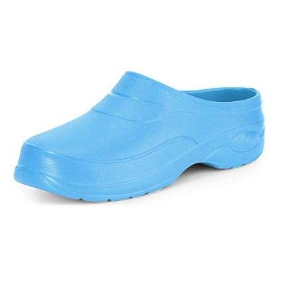 Abbildung von Ladeheid Damen und Herren leichte Eva Clogs Gartenclogs Gartenschuhe KL037 (Himmelblau, 45 EU)