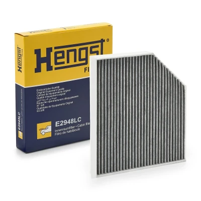 Abbildung von HENGST FILTER E2948LC Innenraumfilter Aktivkohlefilter 279 241 35 AUDI: A4 B8 Saloon, Avant, Q5, PORSCHE: Macan