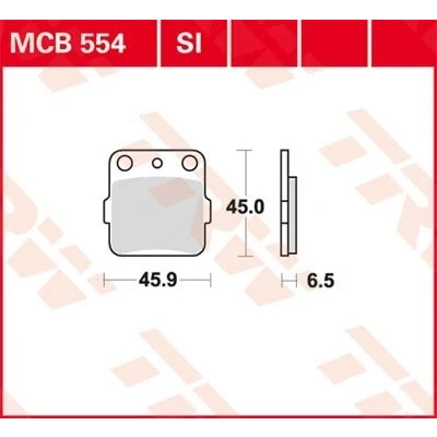 Abbildung von TRW Sinter Offroad MCB554SI Bremsbelagsatz