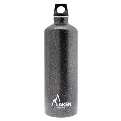 Abbildung von Laken Futura Alu Trinkflasche Schmale Öffnung Schraubdeckel mit Schlaufe 1L, Granitgrau