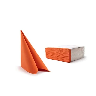 Abbildung von Alvotex CHIC Airlaid 50 Servietten, Stoffähnlich, Hochwertige, Einwegserviette, Orange, 40x40 cm AS40x40