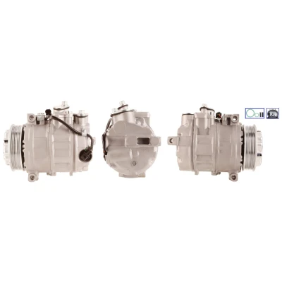 Abbildung von ELSTOCK 51 0142 Kompressor PAG 46 R 134a mit Dichtungen MERCEDES BENZ: C Class Saloon, E T modell, Saloon