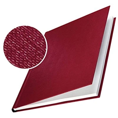 Abbildung von Leitz 73920028 Buchbindemappe impressBIND, Hard Cover, A4, 10,5 mm, 10 Stück, bordeaux