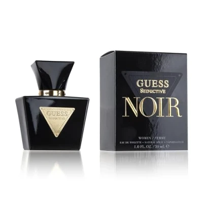 Abbildung von GUESS Seductive Noir, Eau de Toilette für Damen, Ambriert Blumig, Sinnlicher Duft, Lang Anhaltend, 30 ml