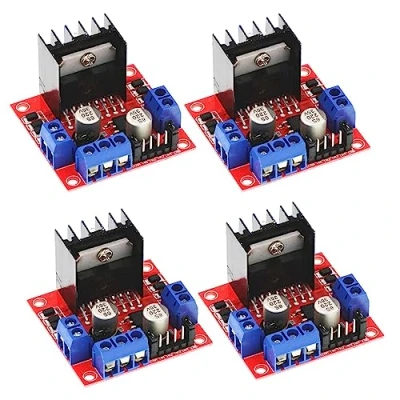 Abbildung von 4 pcs L298N Motor Drive Controller Board Modul Dual H Brücke DC Schrittmodul für Arduino