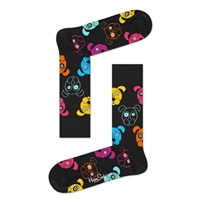 Abbildung von Happy Socks Herren Dog Sock, Schwarz (Black 9001), Herstellergröße: 41 46