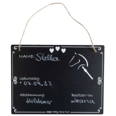 Abbildung von HKM Boxenschild Hobby Horsing Schwarz