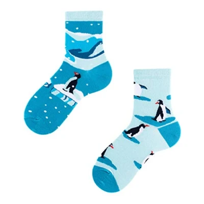 Abbildung von TODO Colours Lustige Socken Kinder mit motiv für Mädchen, Jungen, Kleinkind (Penguins Kinder, 31 34)