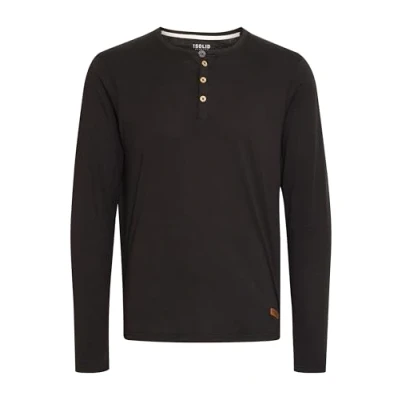 Abbildung von Solid Sdvolko Langarmshirt, Herren, Größe: Medium, Black