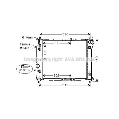 Abbildung von PRASCO DW5028 Klimakondensator Aluminium 522
