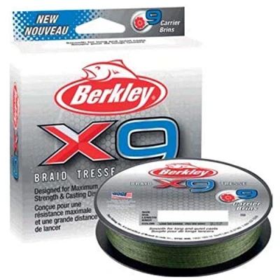 Abbildung von Berkley X9 Braid Low Visibility Green 0,06mm (150m) Geflochtene Schnur