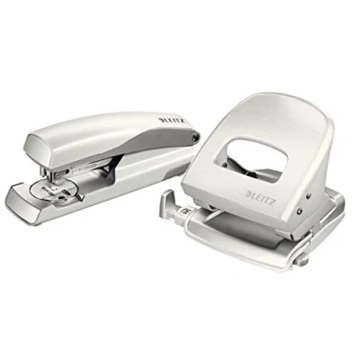 Abbildung von Leitz 50060004 Locher und 55620069 Heftgerät Nexxt Style (arktik weiß + Locher)