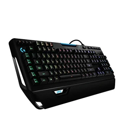 Abbildung von Logitech G910 Orion Spectrum mechanische Gaming Tastatur, Taktile Romer G Switches, RGB Beleuchtung, 9 Programmierbare Tasten, Anti Ghosting, ARX Zweitbildschirm Feature, Skandinavisches Layout, Schwarz