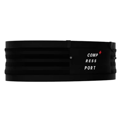 Abbildung von COMPRESSPORT Free Belt Pro Unisex Trail Ergonomisch Ultraleicht 6 Stunden Akkulaufzeit Kein Wackeln Großes Fach Schwarz