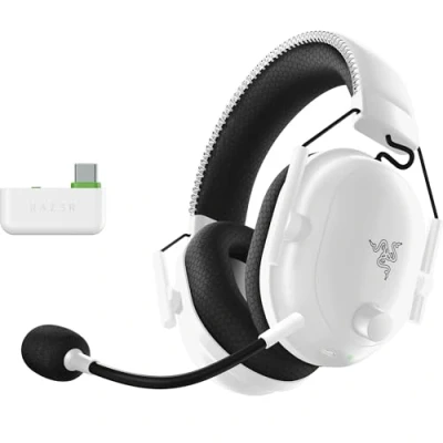 Abbildung von Razer Blackshark V2 Pro (Xbox) Kabelloses Konsolen E Sport Headset für Xbox SX &amp; One (Triforce 50mm Treiber, HyperSpeed Wireless 2,4 GHz, abnehmbares HyperClear Mikrofon) Weiß