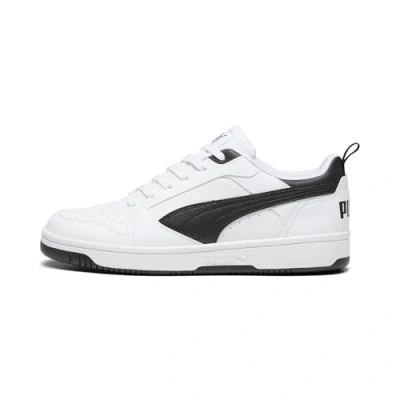 Abbildung von Puma Rebound V6 Low Unisex Sneaker , White Black Black, 44 EU