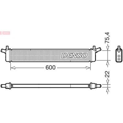 Abbildung von DENSO DRM50136 Kühler, Motorkühlung 600 90 22