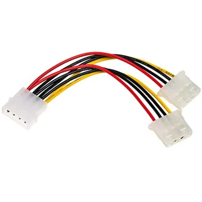 Abbildung von AKYGA AK CA 15 Molex Stecker auf 2x Buchse Adapter Kabel 15cm