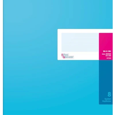 Abbildung von König &amp; Ebhardt und 8611081 Geschäftsbuch / Spaltenbuch (27,7x29,7cm, mit Kopfleiste, 8 Spalten, 32 Zeilen, 80g/m², 40 Blatt, Drahtheftung)