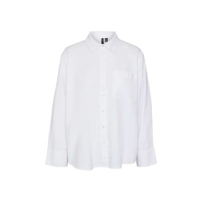 Abbildung von Vero Moda Hemdbluse, Damen, Größe: Medium, Weiß