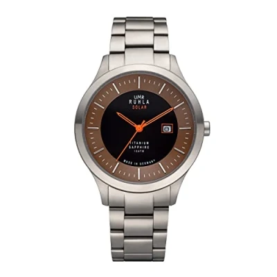 Abbildung von UMR RUHLA Herren Armbanduhr 95951M, Solar, Titan, Datumsanzeige, 10 bar