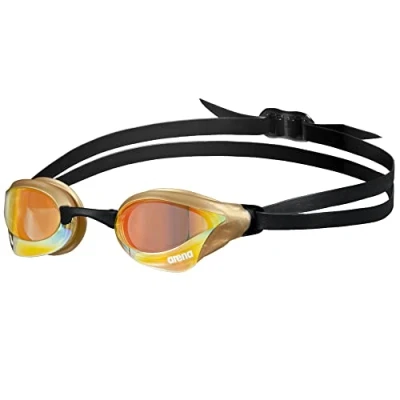 Abbildung von arena Cobra Core Swipe Mirror Unisex Wettkampfbrille für Erwachsene, Schwimmbrille mit Gebogenen Spiegelgläsern, Anti Beschlag, UV Schutz, 5 Austauschbare Nasenstege
