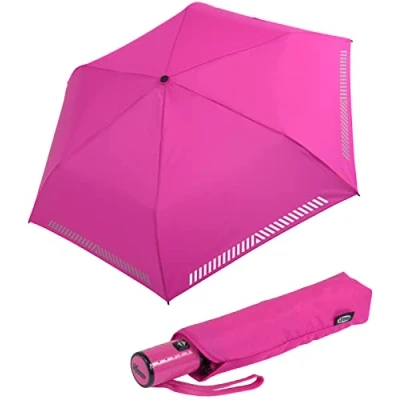 Abbildung von iX brella Automatik Kinderschirm Safety Reflex extra leicht neon pink