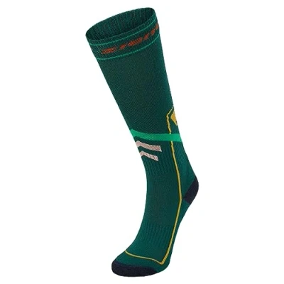 Abbildung von Ziener Kinder SEREN Ski Socken Mix aus Wolle, gepolsterte Sohle, deep green, S M