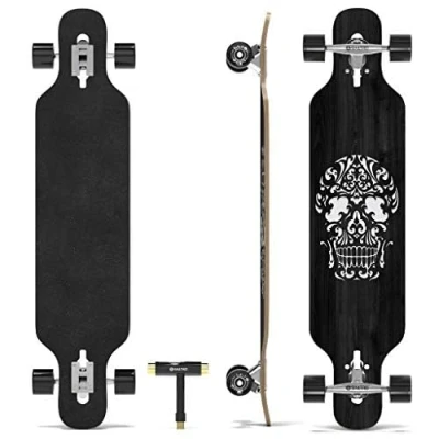 Abbildung von Skatro Drop Through Longboard Skateboard Freeride Inklusive T Tool