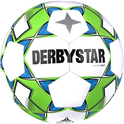 Abbildung von Derbystar Unisex Erwachsene Fußball Junior Light V23 Größe 4, Weiss grün, 4