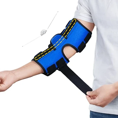 Abbildung von Ellenbogenbandage,Ellenbogenschiene für Kubitaltunnelsyndrom Ulnaris Einklemmung, Neu Aufgerüstet mit 4 Winkel Einstellbar, Fester Ellbogen,Verhindert Übermäßiges Biegen,für Männer Frauen L/XL