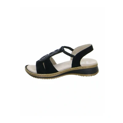 Abbildung von ara Hawaii Riemensandalette, Damen, Größe: 40, Schwarz Schuhe
