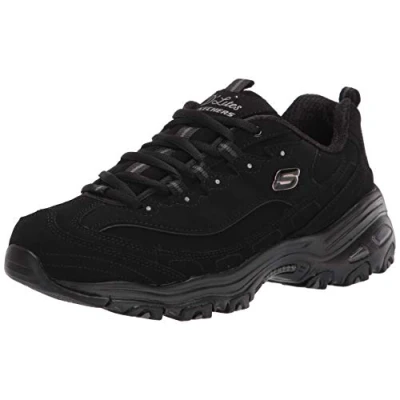 Abbildung von Skechers Damen D&#039;LITES Play ON Sneaker, Schwarz (schwarz / schwarz), 37.5 EU