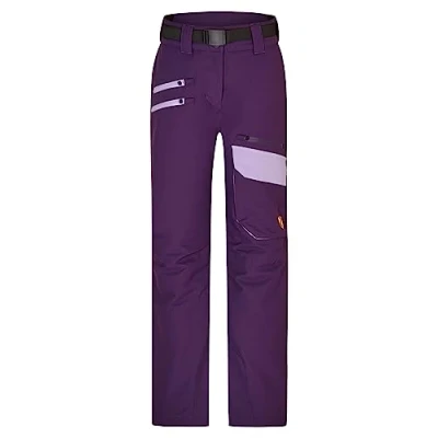 Abbildung von Ziener Mädchen Aileen Ski Hose Schnee wasserdicht warm PFC frei, dark violet, 152