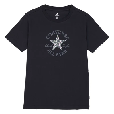 Abbildung von Converse Chuck Patch TEE Tshirt print, Damen, Größe: XS, Black