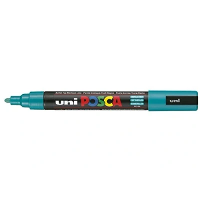 Abbildung von uni ball 182562 POSCA Marker mit mittelfeiner Rundspitze, smaragdgrün