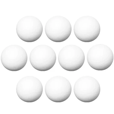 Abbildung von Ideen mit Herz Styropor Kugeln Styroporbälle für Paillettentechnik, Serviettentechnik, Filzen, Basteln, Heimwerk, DIY (Ø6 cm 10 Stück)