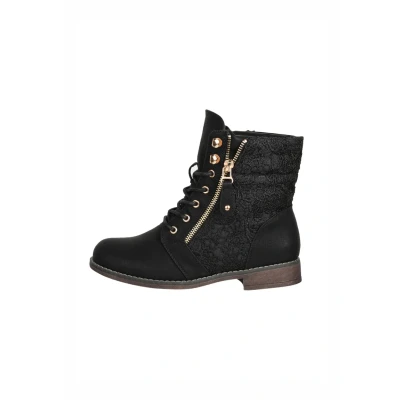 Abbildung von Elara Herbst Schnürstiefelette, Damen, Größe: 42, Schwarz Schuhe