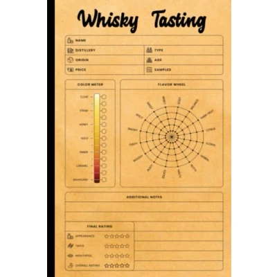 Abbildung von Whisky Tasting: Tasting Record Book, Perfect gift for whiskey lovers, book taking notes and keeping them organized, 6&quot;X9&quot;, 120 Pages