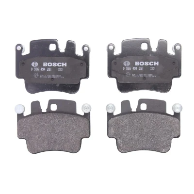 Abbildung von BOSCH 0 986 494 281 Bremsbelagsatz Low Metallic mit Anti Quietsch Blech, Montageanleitung PORSCHE: 911 Coupe, Convertible, Boxster