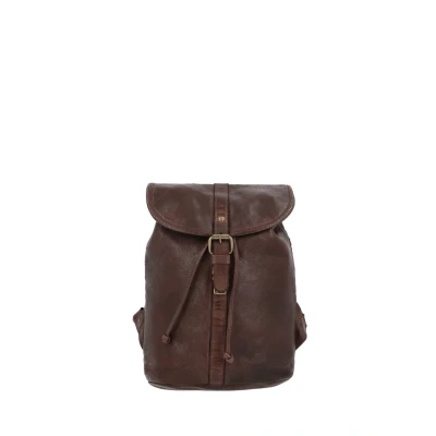 Abbildung von Gusti Leder Bennett Tagesrucksack, Damen, Größe: One Size, Dunkelbraun rindsleder