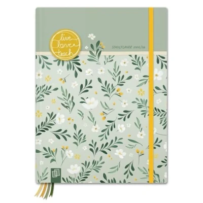 Abbildung von Mein Lehrerplaner A5+ Hardcover Lehrerkalender für das Schuljahr 2025/2026 Sommerblüte: Schulplaner Lehrerinnen und Lehrer (live love teach)
