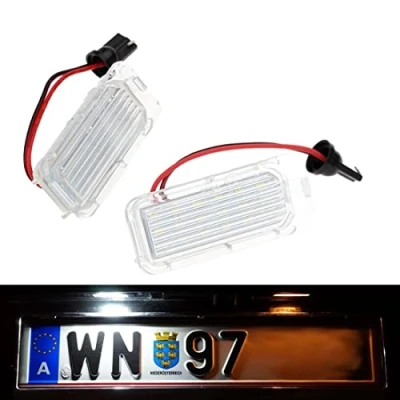 Abbildung von LED Kennzeichenbeleuchtung kompatibel/Ersatzteil für Ford Fiesta Focus 3 C MAX S Mondeo 4 Galaxy KUGA