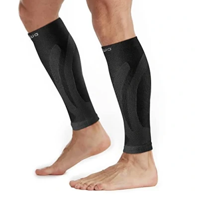 Abbildung von CAMBIVO 2 Paar Wadenbandage, Waden Kompressionsstrümpfe Damen Herren, Calf Sleeves, Beinlinge, Kompressionssocken ohne Fuß für Sport, Fussball, Laufen, Basketball