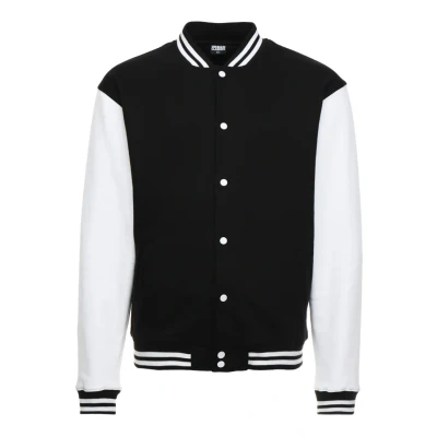Abbildung von Urban Classics 2TONE College Sweatjacket Bomberjacke, Herren, Größe: XS, Black/white