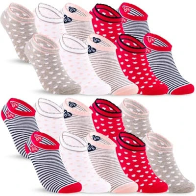 Abbildung von 10 Paar Kinder Sneaker Socken Jungen &amp; Mädchen Baumwolle Kindersocken 56271 (23 26)