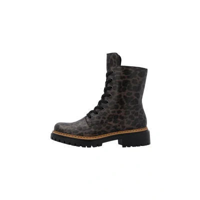 Abbildung von Rieker Plateaustiefelette, Damen, Größe: 36, Animalprint Schuhe