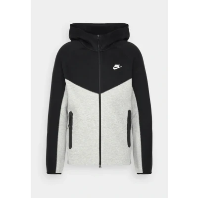 Abbildung von Nike Sportswear Hoodie Sweatjacke, Herren, Größe: XL, Dark grey heather/black/white