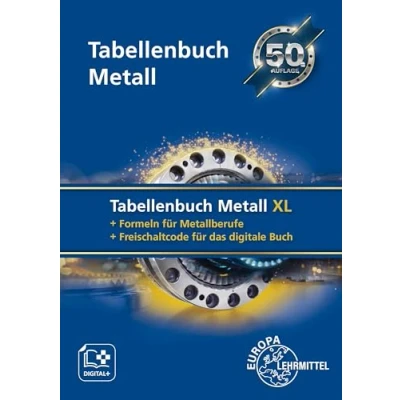 Abbildung von Tabellenbuch Metall XL: Tabellenbuch, Formelsammlung und Keycard mit Freischaltcode