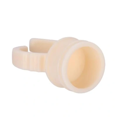 Abbildung von Tattoo Ring Tasse, 100 Stücke Zubehör Pigment Ink Tasse Augenbraue Tätowierungs Schalen Microblading Halter(M)